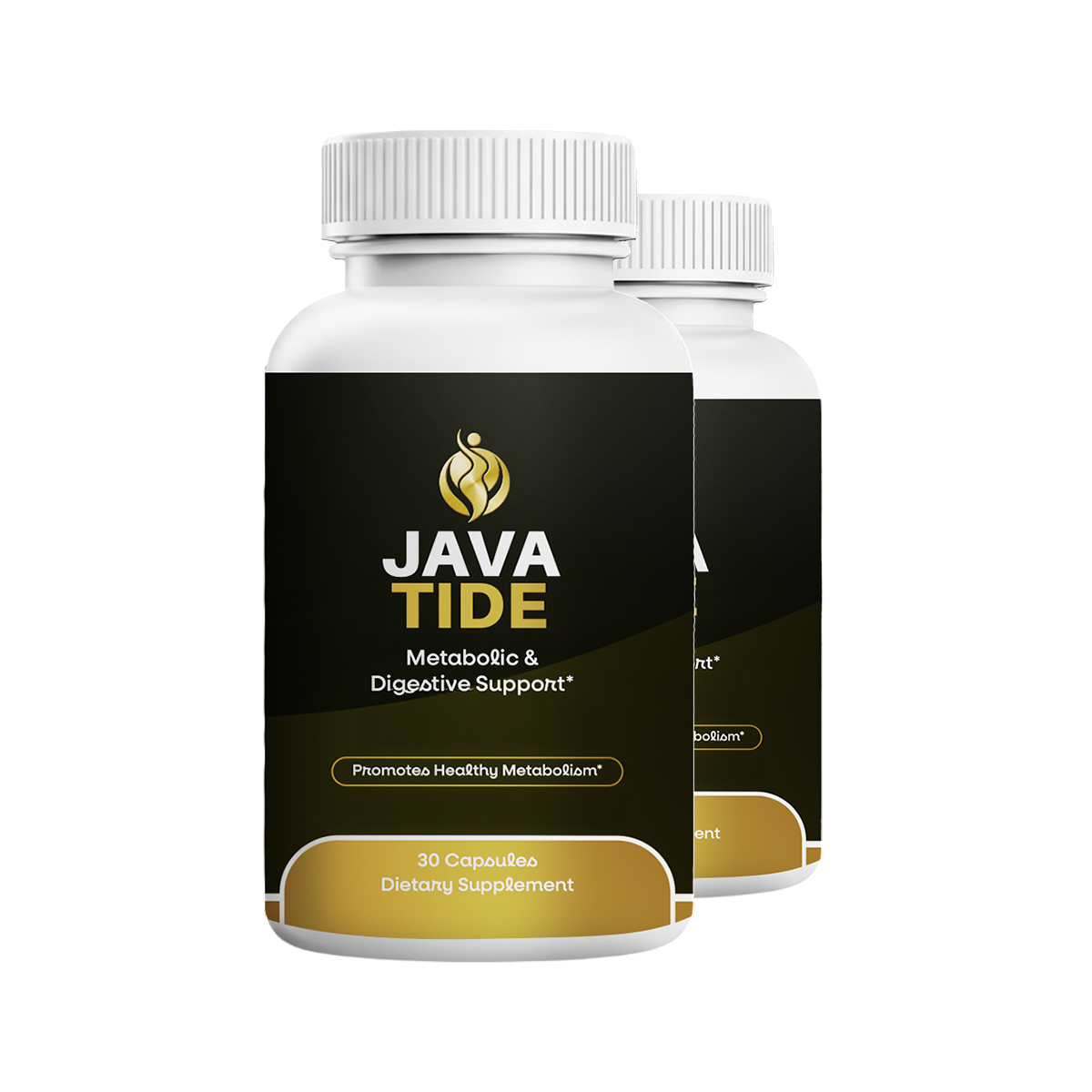 JavaTide Supplement Bottles — Metabolic & Digestive Support
